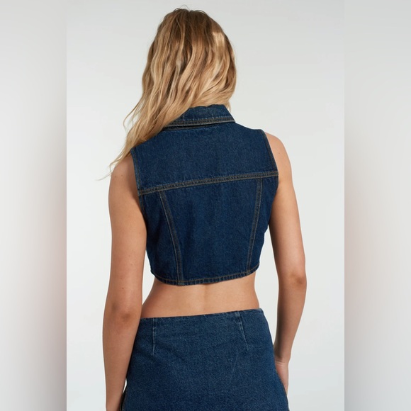 NWT Milk It Denim Vest - Picture 3 of 3